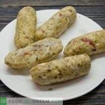 Homemade Chicken Sausages in Yeast Dough