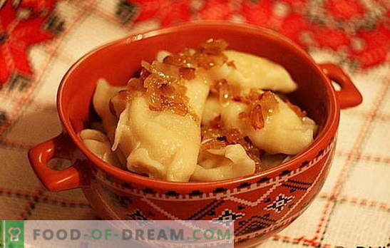 Dumplings med potatis och kål: snabb, välsmakande, billig. Ett urval av de bästa kosttillskottet dumplings recept med potatis och kål