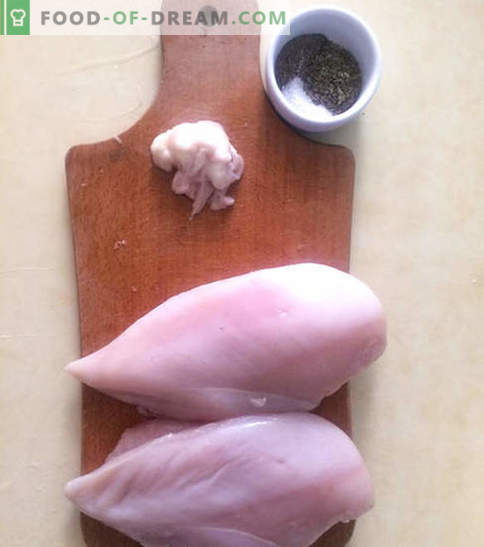 Пилешки гърди в кремаво сирене със зеленчуци - рецепта със снимки