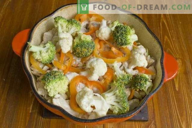 Broccoli stew with chicken