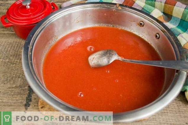 Домашно домати кетчуп и зимни сливи