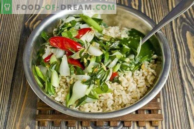 Зелен ориз с кюфтета