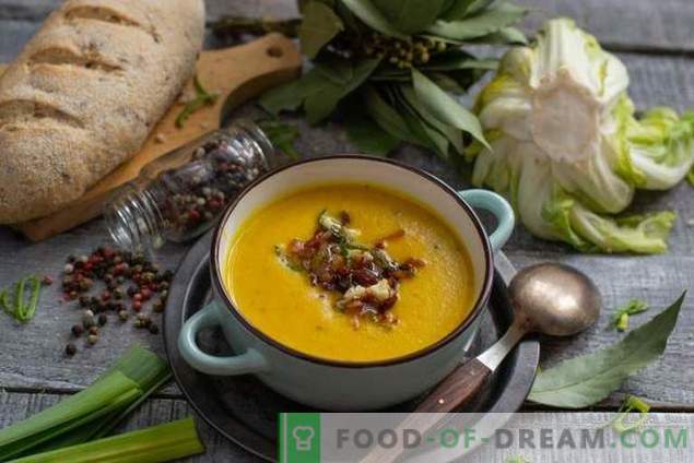Супа от карфиол с бекон - ярък цвят и вкус