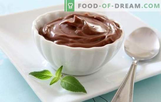Crema de ciocolată cu custard întotdeauna se dovedește delicioasă! Rețete pentru creme de ciocolată cu cremă pentru înmuiere, umplere și decorare