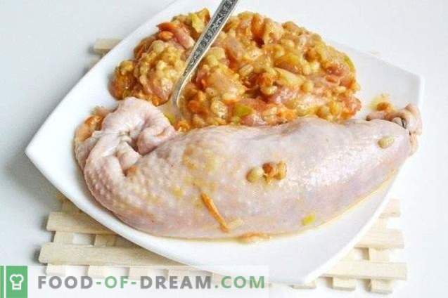 Домашно пилешко месо с перла ечемик