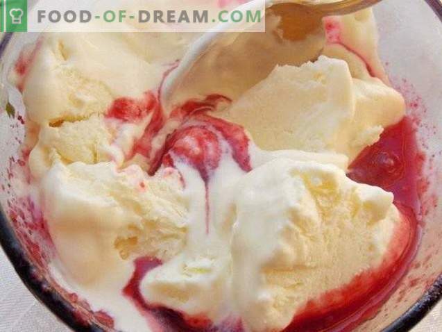 Домашен сладолед. Кремообразен сладолед с плодове