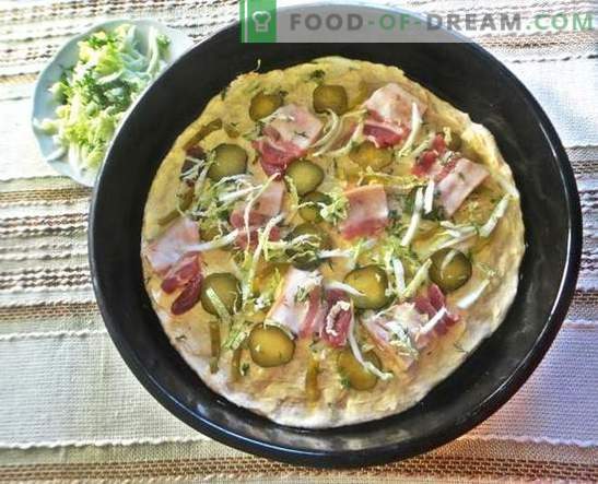 Pica krosnyje: receptas su nuotraukomis. Italijos tešla, apetitinis įdaras - naminė pica orkaitėje: žingsnis po žingsnio foto receptas
