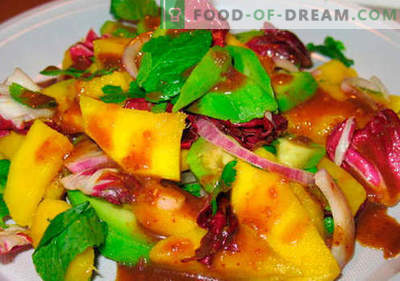 Mango salad - the best recipes. How to properly and tasty cooked salad with mango