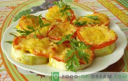 Бързи рецепти за зеленчукови ястия за фурната: тиквички с домати и не само! Идеи за бърза рецепта за тиквички и домати във фурната