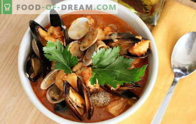 Супа от морски дарове: миди, скариди, калмари, октопод. Рецепти за приготвяне на супа с морски дарове за всеки вкус