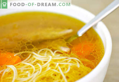 Супа от пилешки бульон - най-добрите рецепти. Как да правилно и вкусно готви супа в пилешки бульон.
