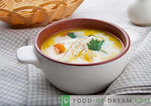 Сирена супа с пиле - най-добрите рецепти. Как правилно и вкусно приготвяме супа от сирене с пиле.