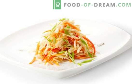 Салата от корейски моркови и пиперки е игра на цветове! Рецепта за салати с корейски моркови и чушки: месо, гъби