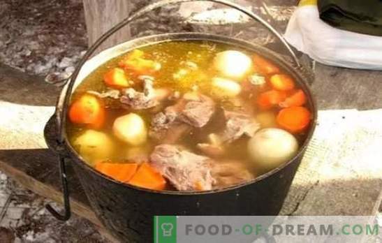 Shurpa в котел е най-вкусната супа! Готвене на невероятна шурпа в ориенталски котел с агнешко, свинско, говеждо и пилешко месо