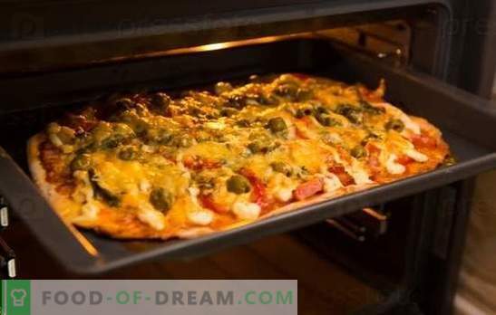 Рецептата за пица във фурната е любимо ястие у дома. Рецепти за пица във фурната: със сирене, гъби, шунка, морски дарове