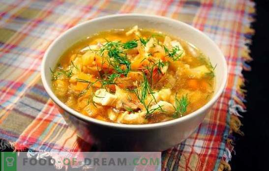 Супа от кисело зеле със свинско месо е руска антена за всички времена. Рецепти за зеле супа от кисело зеле, свинско, гъби, боб, просо