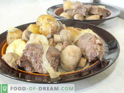 Juicy beef with mushrooms baked in foil - a recipe for a delicious dish with a secret