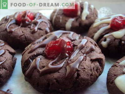 Chocolade koekjes - de beste recepten. Hoe chocoladesuikerkoekjes op de juiste en heerlijke wijze bereiden.