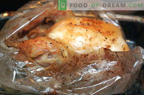Пилето в ръкава - най-добрите рецепти. Как правилно и вкусно да готвя пилешки ръкав за печене.