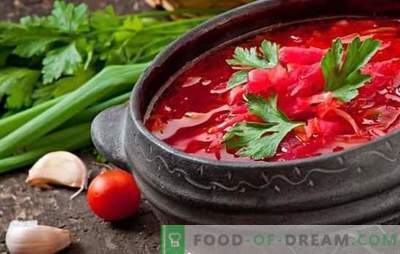 Three options for borscht with beef are in step-by-step recipes. Secrets of South Russian, Ukrainian and Cossack Cuisine: Borsch with Beef (step by step)