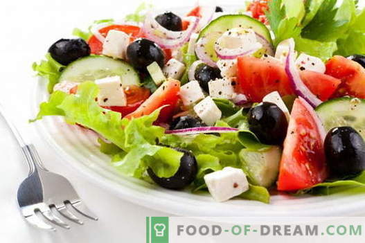 Гръцка салата - най-добрите рецепти. Как правилно и вкусно да се готви гръцката салата