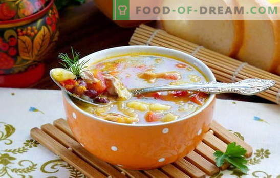 Lean Bean Soup е проста, вкусна и много разнообразна чиния. Тайните и методите за приготвяне на супата от боб