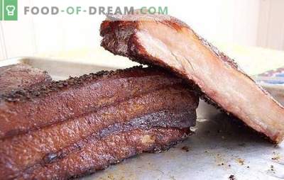 Dimljena slanina doma: to bo okusno! Najuspešnejši recepti za kuhanje dimljene maščobe doma