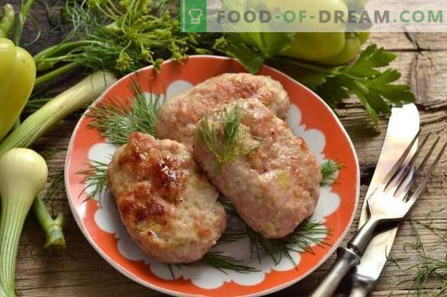 Meat patties with bran and sweet pepper