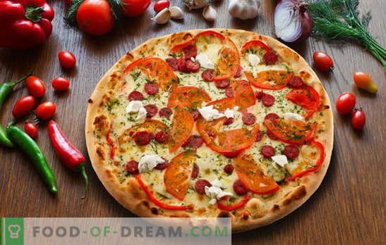 Пица пеперони: вариации на вкусен италиански пай. Най-добрите рецепти за пица пеперони със салам, моцарела, домати