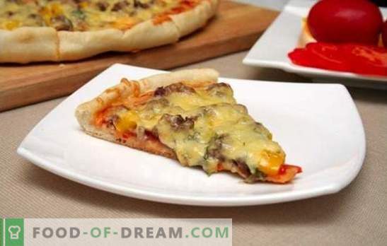 Пица с кайма - рецепти за всеки вкус. Как да направите вкусна и задоволителна пица с кайма - рецепти с поетапно приготвяне.