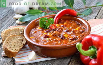 Мексиканска супа - вечерята ще бъде оригинална! Рецепти на различни мексикански супи: с царевица, боб, мляно месо, пиле, ориз