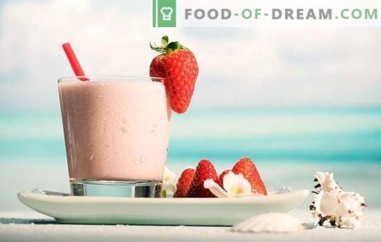 Почувствайте позицията на деня - млечен шейк с ягоди! Рецепти за млечен шейк с ягоди и шоколад, банани, малини