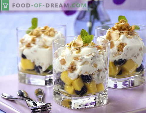 Sałatka owocowa z jogurtem - pięć najlepszych receptur. Jak prawidłowo i smacznie przygotować sałatkę owocową z jogurtem.