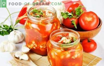 Салата от домати за зимата със стерилизация: лесно! Рецепти на различни доматени салати за зимата (със стерилизация)