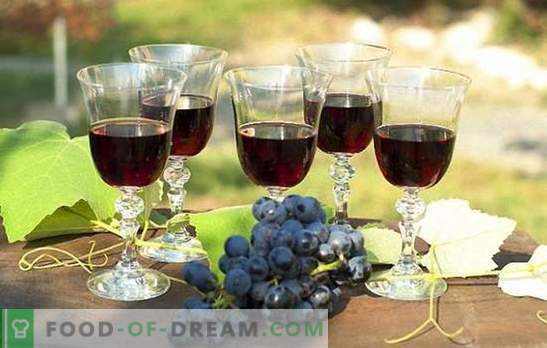 Вино от черно грозде: подготовка на суровини и технология за приготвяне. Рецепти за домашно черно гроздово вино