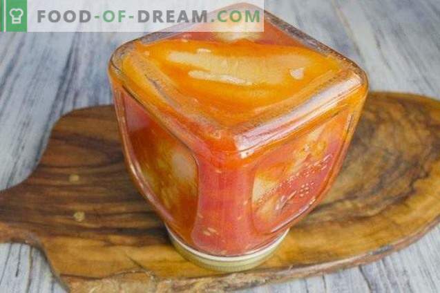 Пълнени чушки в доматен сос за зимата