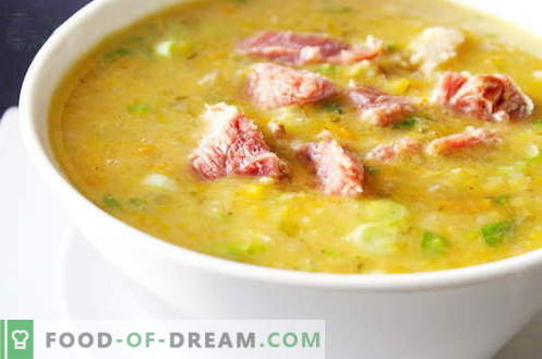 Грах супа - най-добрите рецепти. Как правилно и вкусно да се готви граховата супа.