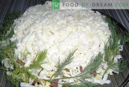 Бели салати - най-добрите рецепти. Как правилно и вкусно приготвена бяла салата.