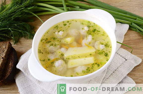 Вкусна картофена супа с кюфтета