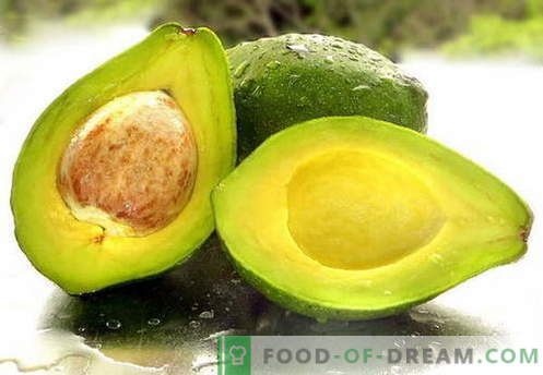 Авокадо - полезни свойства, които се използват при готвене. Рецепти с авокадо.