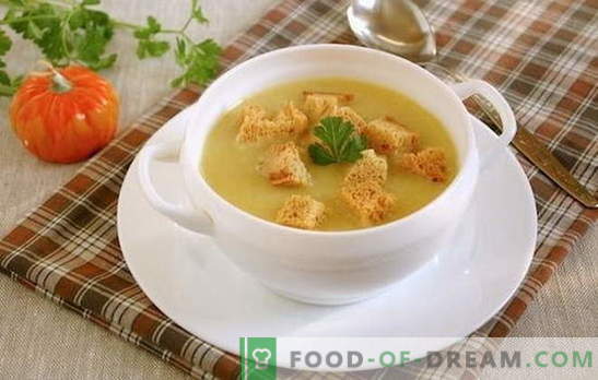 Крем супа с крутони - универсална идея за обяд! Картофено пюре с крутони и зеленчуци, гъби, пиле