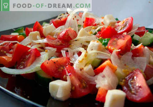 Салати от пресни зеленчуци са най-добрите рецепти. Как правилно и вкусно да приготвяте салати от пресни зеленчуци.