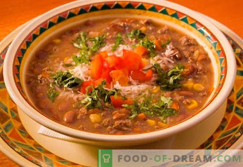 Месни супи - доказани рецепти. Как да правилно и да се готви месо супа.