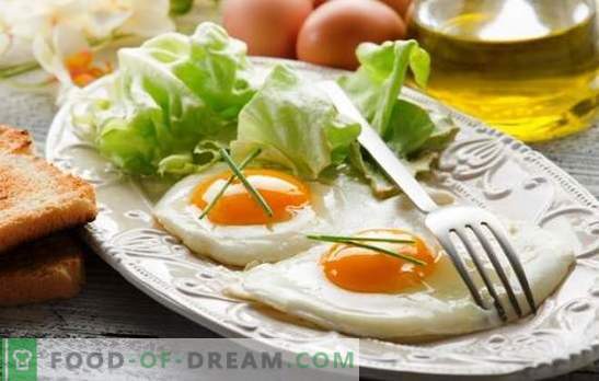 Jajca - Nežen zajtrk. Kako kuhati ocvrta jajca v ponvi, v pečici, mikrovalovni pečici, multicooker