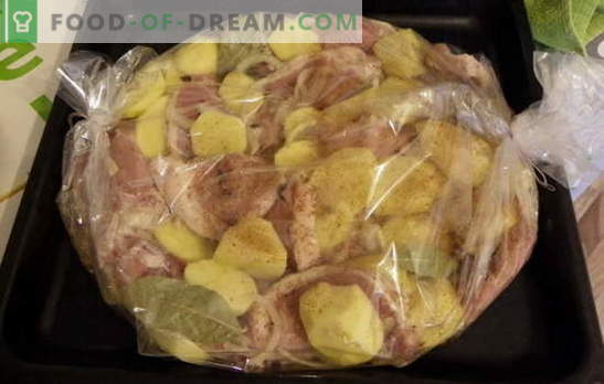 Пекат картофи с месо в ръкавите си: рецепти за мързеливите? Сочни, червени, пикантни и 