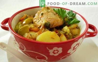 Рагу с пиле в бавен котлон - подхранващо диетично ястие. Как да готвя пилешко яхния в бавен печка, като същевременно запази ползите от зеленчуци