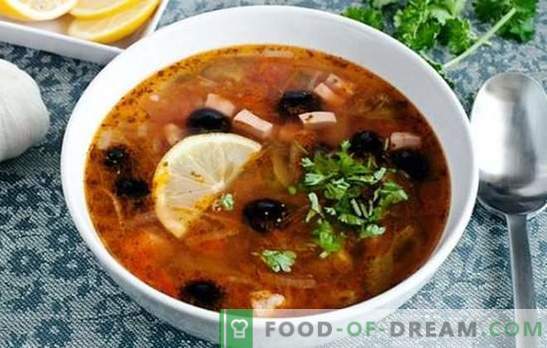 Солянка класика с наденица - това е супа! Рецепти за остър, богат, ароматен класически солен оцет с наденица