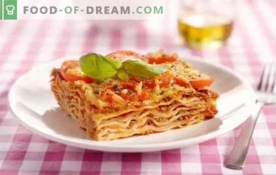 Classic Lasagna: стъпка по стъпка рецепти за италиански ястия. Готварски тайни, опции и рецепти за класически лазани