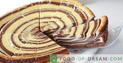 Zebra Cake - най-добрите рецепти. Как да правилно и вкусно готви зебра торта.