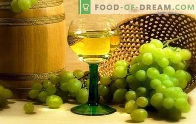 Вино от бяло грозде: основните етапи на производство на плодови вина. Тайните на домашното винопроизводство, чистотата на бялото гроздово вино